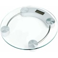 Miniatyrbillede 2 af 5: Digital glasvægt med balance og en rækkevidde på 180 kg og LCD-skærm, transparent hvid