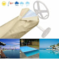 Miniatyrbild 5 av 5: Takskyddspresenning för pool i vattentätt tyg, skyddspresenning för inomhus- och utomhuspool, solpresenning, anti-vind/regn/damm/UV-skydd för pool, (490x96)