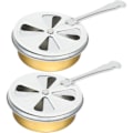 Miniatyrbilde 1 av 4: 2 Solids Solid ovn komfyr komfyr med grill fondue fondue med solid rustfritt stål rustfritt stål