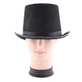 Miniatyrbillede 5 af 5: Colin hat, sort tophat i sort, tilbehør til galla, karnevalsfest eller karneval