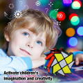 Miniatyrbilde 5 av 5: Magisk kube Fenghuolun 3x3, Speed Puzzle Cube Smooth Sticker 3D Puzzle Cube Hjernetrim pedagogisk leketøy for barn gutter jenter voksne