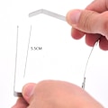 Miniatyrbillede 2 af 5: 8cm x 10 stk. dugeclips sæt med 10 rustfrit stål dugeclips skridsikre
