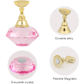 Miniatyrbild 4 av 5: Nagelkonstdisplaystativ (rosa) med magnetiskt stativ och kristallbas, nagelkonstdisplaystativ, nagelkonsttipsdisplaystativ för nagelkonstsalong.
