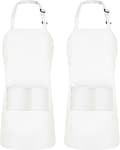 Utopia Kitchen 2-pack justerbar haklappsförkläde med 2 fickor