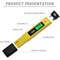 Miniatyrbillede 3 af 4: PH Elektronisk tester, LCD digital vandkvalitetstester, automatisk kalibreringsfunktion og 0.00-14.00 PH LOB MOSE NUMER Digital måler