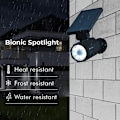 Pikkukuva 4 / 5: Bionic Spotlight Deluxe LED aurinkolamput SOLAR ENERVICE LIIKETUNNISTIMELLA 25 JALKA ulkokäyttöön vedenkestävä valaistus ulkotiloihin (musta) koko