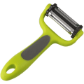 Miniatyrbilde 4 av 5: Grønnsak- og fruktskrellemaskin, Julienne-skrellemaskin, 3 i 1 multifunksjonell roterende skrellemaskin, 3 rustfrie stålblad: Tagget, rett, Julienne. Sklisikker Comf