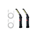 Miniatyrbillede 1 af 5: x Genopladelig LED Arbejdslampe Værksted Lommelygte LED Arbejdslampe med Magnetisk Base Inspektionslampe til Vandreture Camping.4.8 15cm