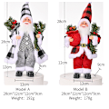 Miniatyrbilde 5 av 5: 2-delt sett med julepynt, juleharpiks gammel mannspynt, jule rutete stoff, harpiks gammel mannspynt