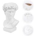 Miniatyrbillede 2 af 5: Blomsterarrangement Planter Buste Pot Planter Statue David Planter Håndlavet Skulptur Hoved Resin Planter Pen Holder Opbevaring til Hjem Have Dekoration