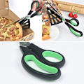 Miniatyrbillede 1 af 5: 1 stk. Grøn 28cm rustfrit stål pizzasaks, køkkensaks med aftagelig pizzaspade, (multifunktion ikke kun til pi