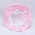 Miniatyrbilde 3 av 5: 48cm-Jente Anti-UV Solhatt for Barn, Bred Bremskjerm Solhatt med Justerbar Hakestropp
