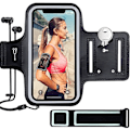 Miniatyrbild 1 av 5: Sport Armband, Universell löpararmband för iPhone 13/13 Pro/12/12 Pro/11/11 Pro/XR/X/8/7 upp till 6,1\" Justerbar förlängningsrem Eco-Friendly Lycra