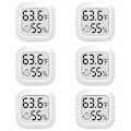 Miniatyrbild 1 av 5: 6-pack Mini Digital Termometer Hygrometer Inomhus LCD-Skärm