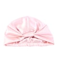 Miniatyrbillede 1 af 5: Pink Farve-Badehætte til Kvinder og Piger, Genanvendelig, Oversized, Vaskbar, Sød og Blød, Imitation Silke Dobbelt Lag Pyjamas Kemoterapi Hat Pakke Si