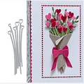 Miniatyrbillede 1 af 4: Månesæt skæredøre + Blomstersæt skæredøre + Julesæt dør prægnings stencil skabelon form DIY papir kunst
