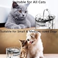 Miniatyrbillede 5 af 5: Automatisk Vandfontæne til Kat 1,8L Vandfontæner til Katte Hvalpe Kæledyr med 2 Smarte Vandtilstande 1 Kulfilter 1 Pumpe Stille USB Kattefontæne