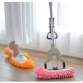 Miniatyrbild 5 av 5: Orange Slippers Mop, 2 par återanvändbara skoskydd, multifunktionell mikrofiber dammsugare skor rengöring tofflor Serp tofflor