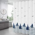 Duschdraperi med Plastkrokar Polyester Vattentät Mögelbeständig Badrumsdraperi 180x180cm