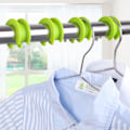 Miniatyrbild 5 av 5: Vindskyddande Hängarekrok 12 Stycken Silikon Anti-Hängare Fixerad Hängare Anti-Stopp Ring Fäste Spänne Klämmor för Inomhus Utomhus