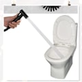Miniatyrbillede 5 af 5: Bruser bruser bruserhane wc - rum rustfrit stål reserve 304, hygiejne og rengøring af sengekomfurer, til køkken, bruser, badeværelse, sort (enkelt spray)
