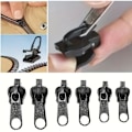 Miniatyrbilde 2 av 4: Glidelås Laget, 6 Deler Clip-on Glidelås Slider Glidelås Reparasjonssett Glidelås Slider for Jakker, Kåper, Kofferter