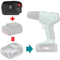 Miniatyrbillede 2 af 5: BOSB18C Batteriadapter Konverter Lithium Batteriadapter til Bosch BAT618 18V Li-ion Batterier Konverter til Bosch Type B til Bosch Type C