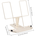 Miniatyrbilde 5 av 5: Lesestativ med metallhåndtak, multifunksjonell, justerbar, for skrivebord, bøker, magasiner, iPad, kokebok, notater, kontor, skole, avhandling, studentpris