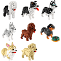 Miniatyrbilde 5 av 5: 950 Brikker Border Collie Hund Mikro Byggeklosser, Dyr Mini Klosser Mursten Leke Sett KLJM-02 (Border Collie)