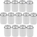 Miniatyrbilde 1 av 5: 13-pak isolerte drikkeboksmansjetter for forfriskninger, tilpassbare drikkeboksdeksler, 355 ml, hvite