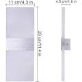 Miniatyrbillede 4 af 5: 12W LED Væglampe Indendørs, 6000K Kold Hvid Væglampe 750LM AC230V Moderne Akryl Væglampe, Hvid Væglampe til Stue Soveværelse Spisestue Ha