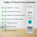 Miniatyrbild 2 av 5: WiFi DIN-skena Smart Energimätare 1P 63a Corner Crossfier WiFi Intelligent WiFi Multiple WiFi Domestic Circuitor, strömbrytare ansluten via Tuya-appen