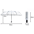 Miniatyrbillede 3 af 4: Tote Bag Transparent Canopy Automatisk Åbning Foldbar Paraply