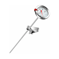Miniatyrbilde 1 av 5: Kjøkkentermometer, 30 cm langt kjøkkenprobe-termometer i rustfritt stål med klips for grillmat, kjøtt, hjemmebrygg, vinkjele