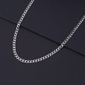 Miniatyrbilde 2 av 2: 5mm sølv/svart/14K gullbelagt herrehalskjede, herrehalskjede rustfritt stål kubansk kjede halskjede for menn og gutter, herre kjede