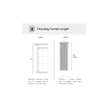 Miniatyrbillede 5 af 5: 1 stk. mørklægningsgardiner termisk isolerende, 140x240 cm (bredde x højde), gardiner til stue og soveværelse, moderne design med øjer, mørkegrå