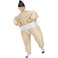 Miniatyrbild 5 av 5: Sumo-dräkt (S/Sumo) Halloween-karnevalfest uppblåsbar för vuxna, luftfläktdriven gående utklädningsdräkt Halloween-fest karneval uppblåsbar dräkt