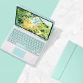 Miniatyrbilde 4 av 5: Berøringsplate-tastaturdeksel for iPad Pro 11 2021/2020, avtakbart trådløst Bluetooth-tastatur med berøringsplate, smart silikon