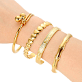 Miniatyrbild 3 av 5: Simulerad guldpläterad armband i guld för gåva till kvinnor