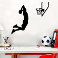 Miniatyrbild 1 av 4: Väggdekaler för pojkrum - Basketmönster - 61 x 51 cm