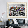 Miniatyrbild 2 av 5: Superhjälte Diamantmålning Set för Vuxna, 5D DIY Dekorativ Konst, Kristall Strass Presentask, 20x30cm Barndom Groot