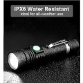 Miniatyrbillede 4 af 5: 2 LED-lommelygter genopladelige, lommelygte super lys USB genopladelig lommelygte, skalerbar, vandtæt, camping og vandreture lille lommelygte