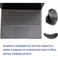 Miniatyrbillede 3 af 5: Ergonomisk musehåndledsstøtte - Fremstillet af silikone, højrehåndet, smertelindrende, anti-træthedsdesign - Perfekt til arbejde (sort)