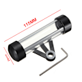 Miniatyrbillede 5 af 5: Sort tommelfingerholder, cylindrisk motorcykel aluminiumlegering og generel akryl skive rør vandtæt sikkerhedsholder ramme til Plupa