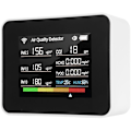 Pikkukuva 1 / 5: Tuya WiFi Ilmanlaatumittari 13-in-1 Sisäilman laadunvalvonta havaitsee Co₂ HCHO TVOC PM2.5 PM1.0 PM10 Kosteuden ja Lämpötilan Lämpötilahälytyksen MIDIE