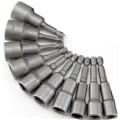 Miniatyrbilde 1 av 4: 10 x Magnetisk sokkel for skrutrekker, bitadapter, firkantet sekskant chuck 6-19mm 1/4” muttertrekker bor