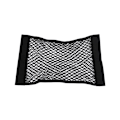 Miniatyrbillede 1 af 4: Sæt med 2 universelle netlommer til bagagerum med velcro 25cm x 50cm organizer taske net i bil med velcro solide strimler for tommelfinger op