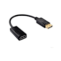 Pikkukuva 1 / 4: 1 kpl DisplayPort–HDMI-sovitin, DP-muunnin (Display Port) uros–naaras HDMI-liittimeen audiolla Lenovolle, Dellille, HP:lle, ASUSille ja muille merkeille