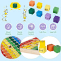 Miniatyrbild 5 av 5: Multiplikationsspel i trä, multiplikationsspel i trä, multiplikationstavla, siffror för barn