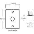 Miniatyrbillede 2 af 5: LED Lysdæmperkontakt 12V DC PWM Lysdæmper Justerbar til RV Båd Trailer Varevogn, til Dæmpbart LED Lys, Halogen, Glødelampe, Enkeltfarvet LED Strip